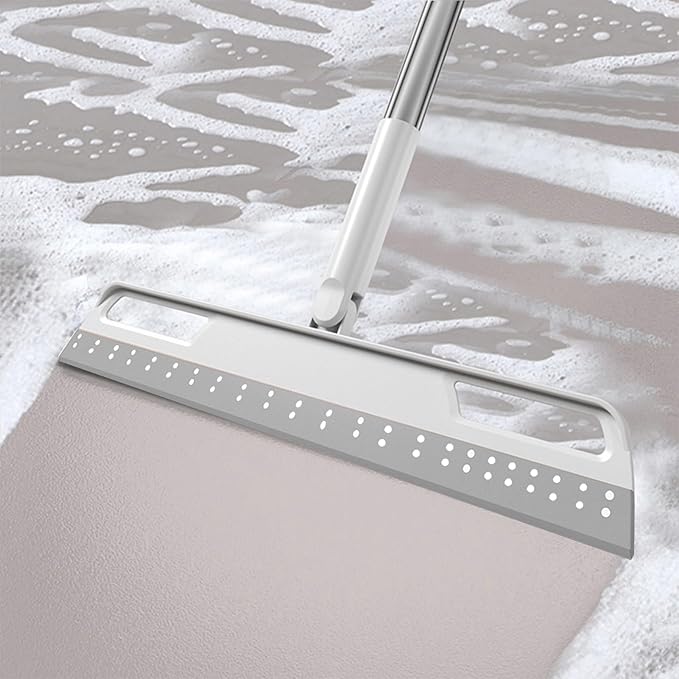 Multifunction Magic Broom, Extended Indoor Detachable,3-in-1 Sweeper Removing Dust Liquid Hair, Adjustable Floor Squeegee,Magic Broom as seen on tv（Gray） ﻿