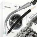 2026 Upgraded Dryer Vent Cleaning Kit for Vacuum, Universal Dryer Lint Vacuum Attachment with Long Flexible Hose & Brush, Dryer Lint Vac Attachment for Quick Lint Removal, for Vacuum Cleaners (Gray)