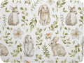 aportt Easter Bunny Rabbit Rooster Floral Pattern Microfiber Dish Drying Mat, 18 x 24 Inch, Non-Slip, Absorbent, Machine Washable