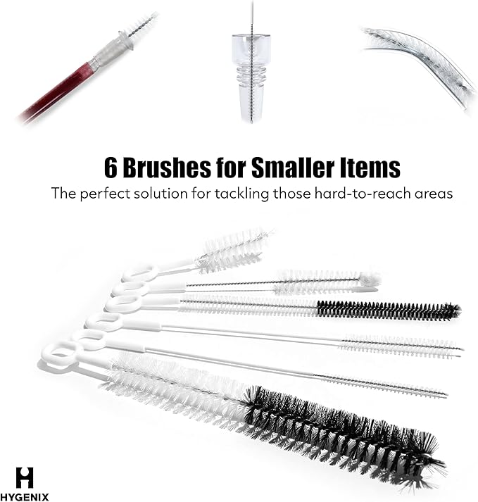P.Perfect | Mini 6pcs Brush Pack | Non-Scratching | Pipe Cleaner for Small Pipe and Tube Cleaning Brush Kit, ASC132PN22