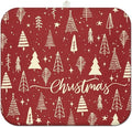 Christmas Kitchen Countertop Dish Drying Mat, Red Christmas Tree Snowflake Pattern Microfiber Kitchen Drying Mat, Washable Absorbent Countertop Xmas Winter Holiday Dish Mat Drainer,16x18In
