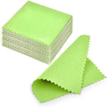 SEVENWELL 50pcs Jewelry Cleaning Cloth Pink Polishing Cloth for Sterling Silver Gold Platinum Small Polish Cloth 8x8cm