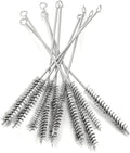 Utoolmart Steel Wire Cleaning Brush, Spiral Power Tube Cleaning Tool, Bottle Brush, 0.6-inch Diameter 12-inch Length, 10pcs