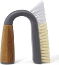 Full Circle Grunge Buster, Grout & Tile Scrub Brush, Recycled Materials, Tough & Durable, Grey