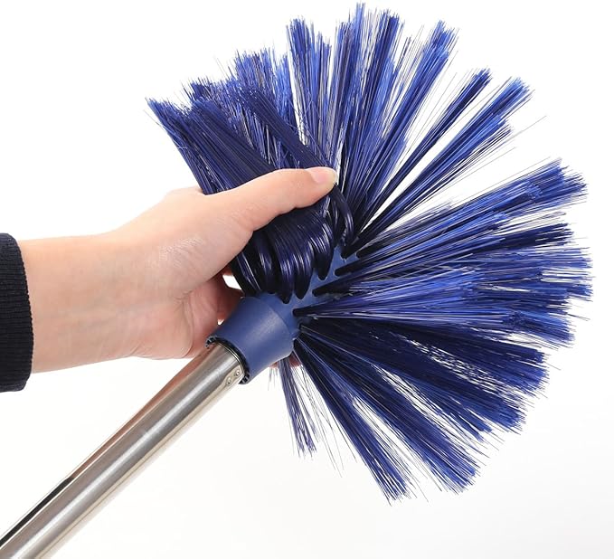 Cobweb Duster, MEIBEI Removable and Washable Ceiling Fan Duster with Long Handle-72.1", Non-Scratch Bristles Cobweb Brush for Cleaning High Ceiling, Book Shelve, Curtain Rod