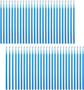 100 Pack Phone Charge Port Cleaning Tool kit,Bendable Mini Soft Round Brushes Cleaner Compatible with iPhone 11 Pro Speaker Tablet Camera Laptop Computer Smartphone, Blue