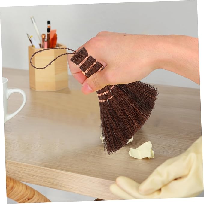 Cabilock Mini Hand Broom for Desk and Carpet Sweeper Short Broom Electric Cleaning Brush for Floor and Shower