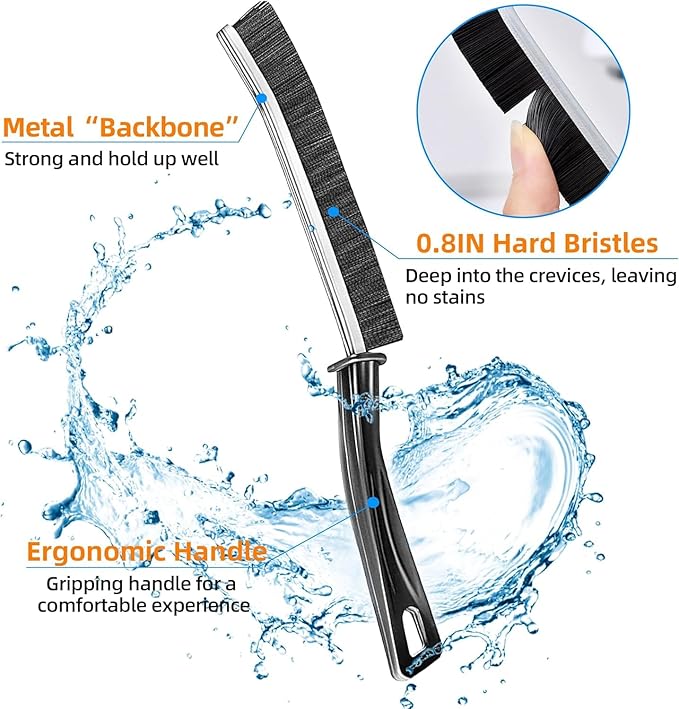 Crevice Cleaning Brush, Multifunctional Hard-Bristled Gap Scrub Brush, 2025 New Multifunctional Gap Cleaning Brush Tool, Dead Corners Brushes for Bathroom Kitchen Tiles Window Door