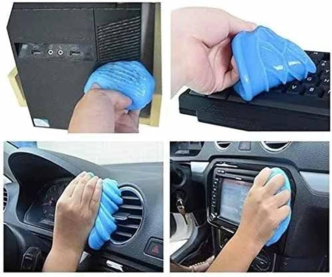 Tyenaza Dust Clean Clay, Keyboard Cleaning Gel Universal Dust Keyboard Cleaner for Car Laptop Keyboard Air Vents 5.6oz