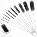 LOVEINUSA Straw Cleaner Brush, 10 Pieces 8.2 Inch Bottle Brush, Nylon Tube Brushes Kit for Reusable Drinking Straws, Sippy Cup, Tumbler, Water Bottle