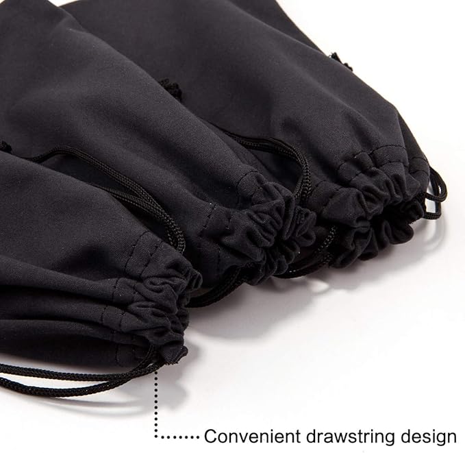 TRIUMPH VISION Soft Eyeglass Pouch 3 Pack - Pouch for glasses Microfiber Screen Cleaning Bag