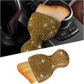 Bling Car Detailing Brush, Crystal Rhinestone Non-Scratch Vehicle Cleaning Dust Brush for Air Vent & Dashboard, Soft Bristles Automotive Interior Cleaning Tool, Universal Fit (Light Tea)