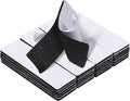 20 Sets 1x4 Inch Hook and Loop Fastener Strips with Adhesive Heavy Duty Double Sided Sticky Picture Hanging Wall Mounting Tape for Home and Office Use, Black