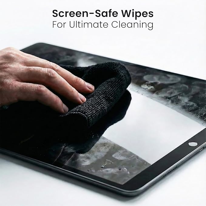 EVEO® Screen Cleaner Spray Kit (Streak-Free) TV Screen Cleaner for Smart TV, LCD, LED, OLED | Computer Screen Cleaner Spray and Wipe Microfiber Cloth - TV, Monitor, Laptop, iPad, Car - 6.7oz 2 Pack