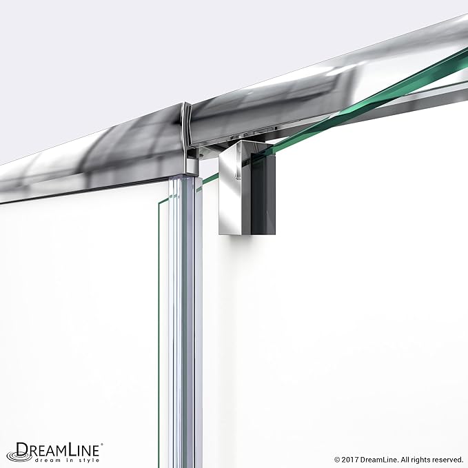 DreamLine Flex 28-32 in. W x 72 in. H Semi-Frameless Pivot Shower Door in Brushed Nickel, SHDR-22287200-04