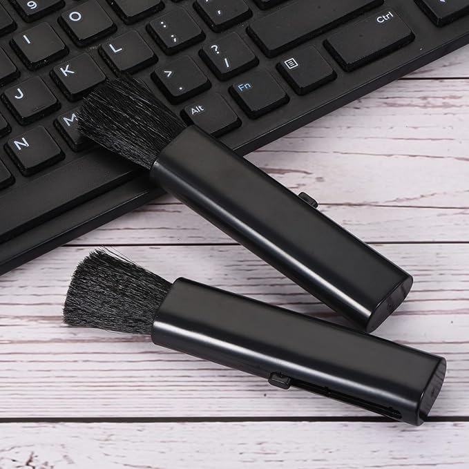 PATIKIL Keyboard Cleaning Brush, Telescopic Type Window Groove Cleaning Brush, for Laptop Computer Keyboard Window Black