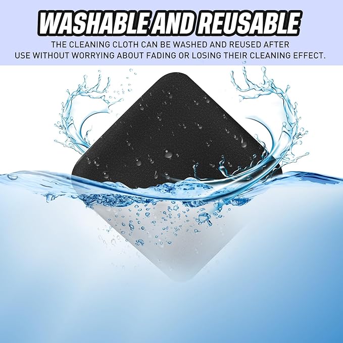 4 Pcs Car Screen Cleaner Car Touch Microfiber Screen Cleaner Cloth Cleaning Wipes Interior Pad for Vehicle Dashboard LCD Accessories 4.13×4.13 Inches(Square)