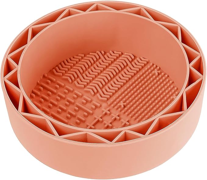 Pen Brush Washer, Watercolor Brush Cleaner, Silicone Brushs Bowl Clean, Brushs Holder Cleaner, Watercolor Painting Water Cup for Acrylic Oil Painti (1Pcs Orange)