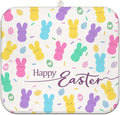 Happy Easter Dish Drying Mat for Kitchen Counter,Cute Bunny Microfiber Drying Mat,Washable Absorbent Kitchen Countertop Dish Mat Drain Pad 16×18 Inch