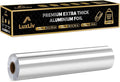 Aluminum Heavy Duty Tin Foil Roll – 12 inch wide x164 ft Length,161 sq ft – Commercial Grade & Extra Thick, Strong Enough for Food Service Industry with cutter - LuxLiv®