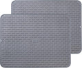 To encounter Silicone Dish Drying Mat - Extral Large 24" x 18" - Set of 2 Flexible Rubber Drying Mat, Heat Resistant Silicone Trivet, Countertop Mat, Dish Draining Mat, Sink Mat