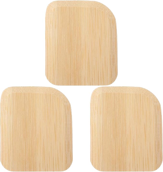 3pcs Bamboo Pot Scraper Tool Food Scraper for Cast Iron Skillet Cookware Cleaning Heat Resistant Kitchen Scrapers for Clean Pans Dishes Bowls and Plates Removes Food Effectively Without Scratching