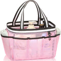 XL Mesh Shower Caddy Portable Shower Bag for College Dorm Camping Travel Gym(Pink)