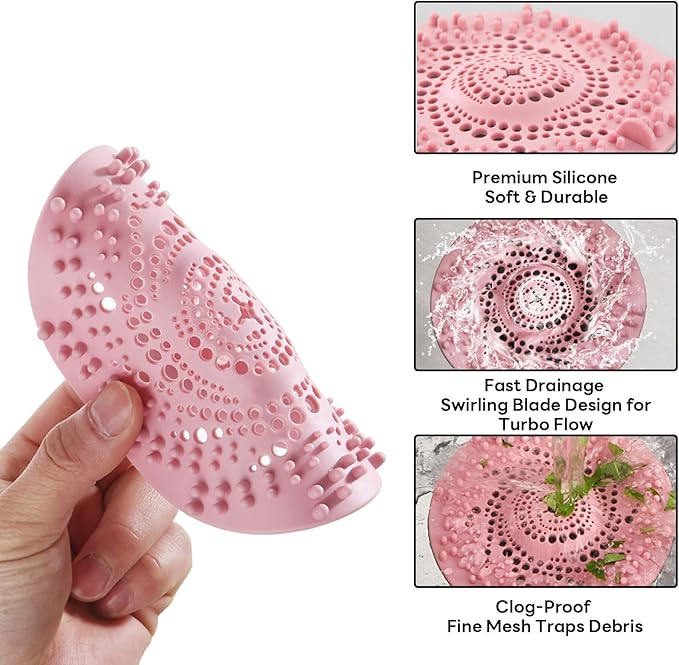 Bathroom Drain Hair Catcher Shower Drain,Shower Drain Cover Hair Catcher,Shower Drain Hair Catcher Bathtub(3PCS)