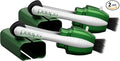 CarbonKlean Peeps Eyeglass Lens Cleaner - Efficient and Durable Carbon Microfiber Technology - Exclusively Used by NASA - 500 Uses, Soft Touch Green (2 Pack)