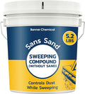 Sans Sand Gritless Sweeping Compound Without Sand – Effective Dust Control, Non Abrasive and Safe for Smooth, Finished & Polished Floors, Oil Free, Made in USA (5.2 lbs)