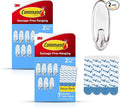 Command Clear Medium Hooks, 14 Hooks, 24 Strips - Easy to Open Packaging, Organize Damage-Free