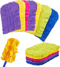 Reusable Duster Refill for Swiffer Duster,Washable Heavy Duty Duster Pads, 360 Cleaning Pads for Fan, Window, Furniture, Floor,7 Pack(Include 1 Handle)