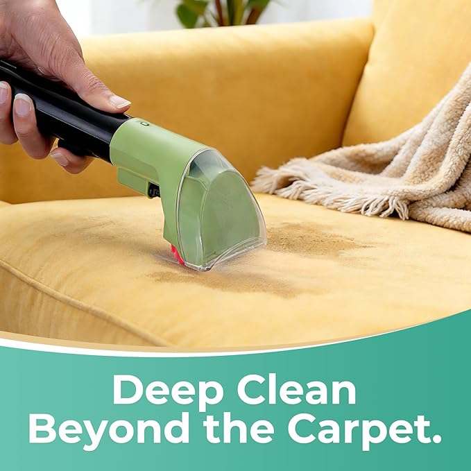 Replacement 3" Tough Stain Brush Tool Compatible with Bissell Little Green Upright & Portable Carpet Cleaners for 1400B, 2513, 3353, 1425, 1400W, 1844, 2290A Series, Green,1 Brush Nozzle Head