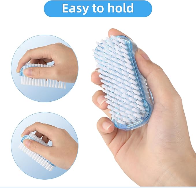 5 Pack Nail Brush for Cleaning Fingernails - Two Sided Hand Fingernail Scrub Brush Set, Soft Stiff Bristles Scrubber Nails Toes Cleaning Brush