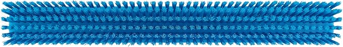 Vikan 31953 24" Heavy-Duty Push Broom, Soft/Stiff, Blue
