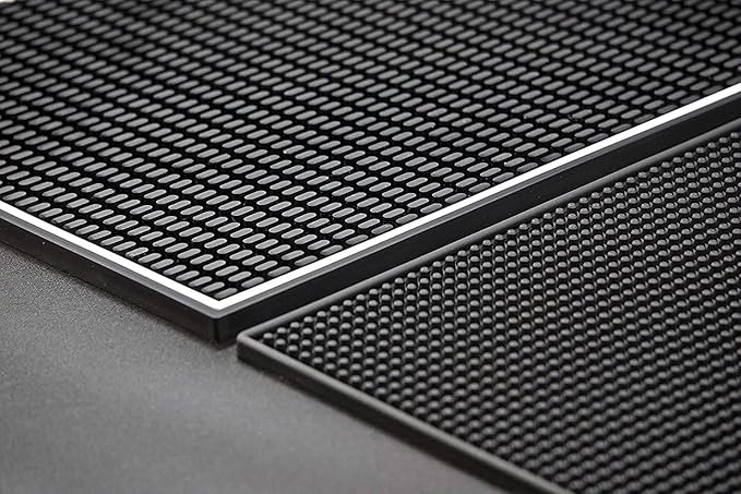 Highball & Chaser Bar Mat 18 x 12, Thick Durable and Stylish Bar Mat for Spills. Non Slip, Non-Toxic, Service Mat for Coffee, Bars, Restaurants Counter Top