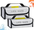 Lipo Battery Safe Bag Large Capatity Fireproof Bag for Ebike Lipo Battery Other Batteries Storage Charging Transport Home Office Travel Safe Storage Pouch