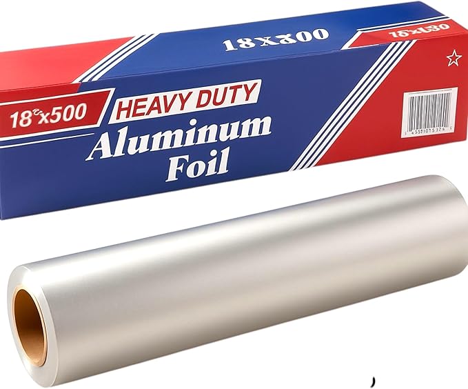 Aluminum Foil Roll/Heavy Duty 18" x 500' Aluminum Foil Roll/Perfect For Food Service Industry/BBQ/Cookong/Baking.