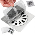 50 Pack Premium Disposable Shower Drain Hair Catcher Stickers – Waterproof Mesh Drain Cover for Shower, Bathtub, Bathroom, Kitchen Sink & Laundry, Easy Peel & Stick Hair Stopper for Human & Pet Hair
