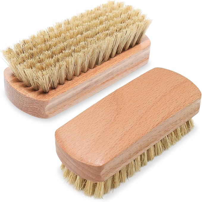 2 Pack Vegetable Brush, Multi-Purpose Heavy Duty Scrub Brush, Potato Mushroom Veggie Brush Scrubber, Fruits Vegetable Brushes Scrubber for Fruits, Vegetables, Tiles, and More, Dishwasher Safe