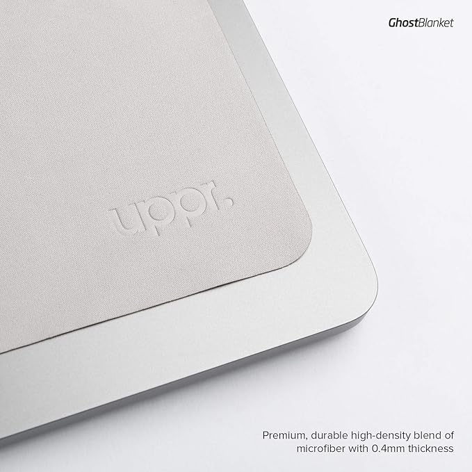 UPPERCASE GhostBlanket Screen Keyboard Imprint Protection Microfiber Liner and Cleaning Cloth 13" Compatible with MacBook Pro 13" 14" and MacBook Air 13" 15"