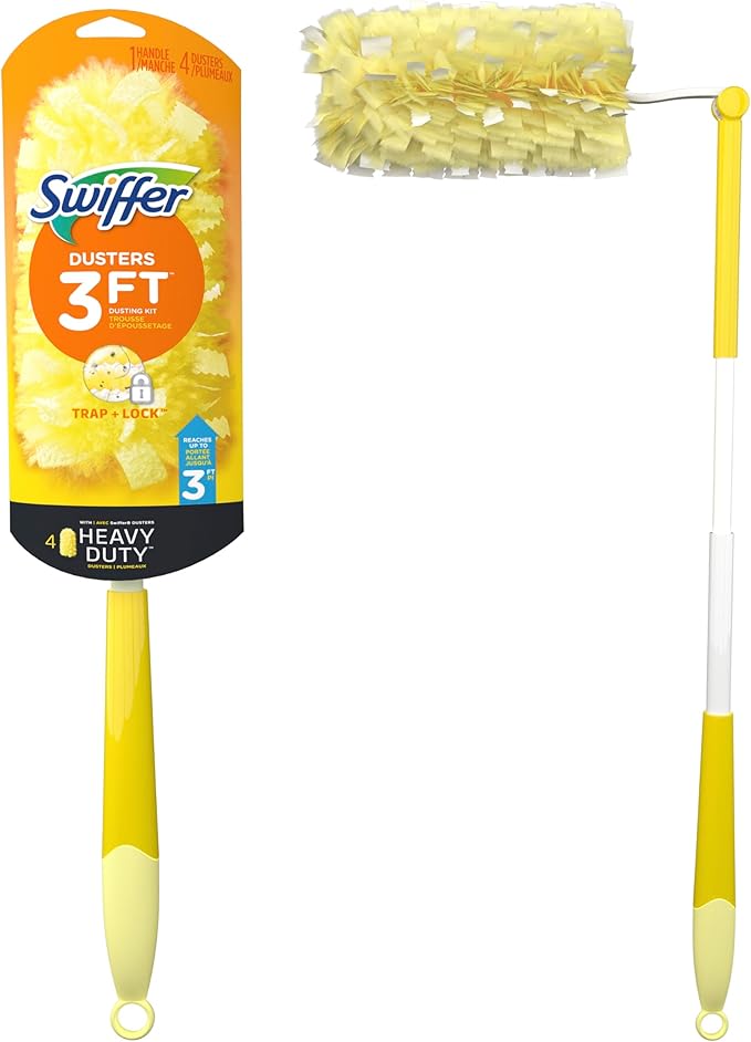 Swiffer Dusters 360 Extendable Handle Starter Kit 4 Refills