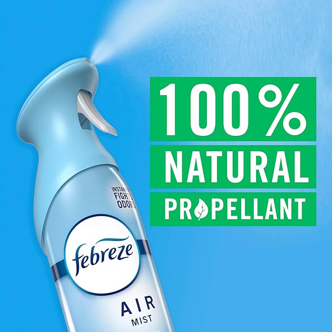 Febreze Air Mist, Air Freshener Spray, Odor Fighting Room Spray, Deodorizer for Home Bathroom Kitchen Office Apartment Dorm Room Classroom, Jasmine & Honeysuckle Scent, 8.1oz (Pack of 3)