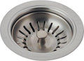 Delta Faucet 72010-SS Flange and Strainer Kitchen Sink, Arctic Stainless, 4 1/2 inch