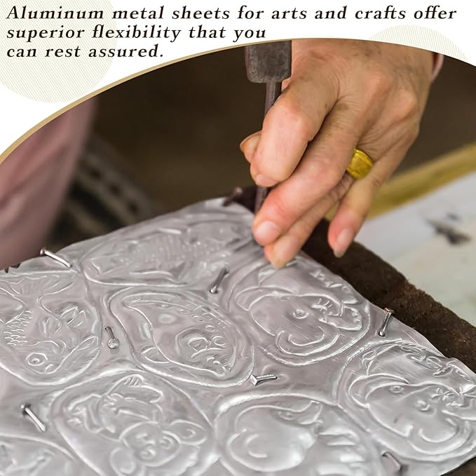 Yaocom 1 Roll Aluminum Metal Crafts DIY Foil 12 Inch x 20 ft x 0.1 mm Thick for Art Project Aluminum Flashing Roll Wide Sheet Multipurpose Metal Sheets for DIY and Crafting Projects (Single Golden)