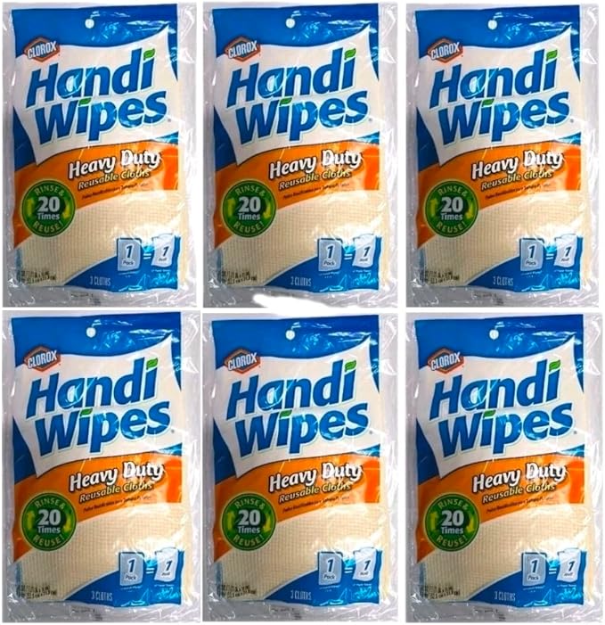 Handi Wipes Heavy Duty 3Ct 6-Pack