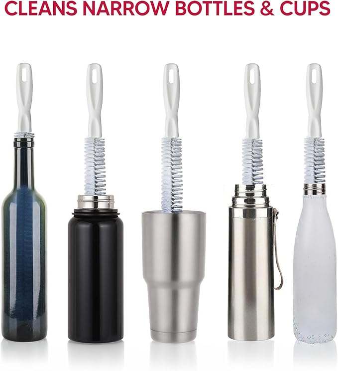HIC Kitchen Tea Kettle Cleaning Brush for Spouts
