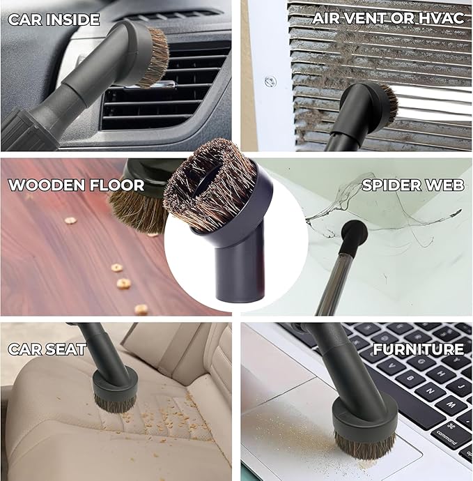 Household Cleaning Kit Attachments Vacuum Cleaner Accessories Universal Vacuum Hose Adapters Flexible Crevice Tool for Dryer Lint Vent Trap Cleaner
