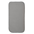 iDesign iDry Absorbent Kitchen Countertop Dish Drying Mat - 18" x 9", Mini, Pewter/Ivory