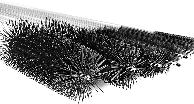 Black Nylon Cleaning Brush Set, 12-Piece, Suitable for Bottle, Teapot, Airbrushes, Espresso Machines, Protective Design, Dishwasher Safe